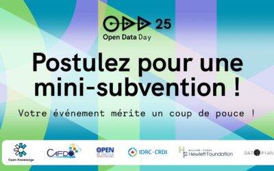 Open Data Day 2025 – Appel à candidatures pour des mini-subventions