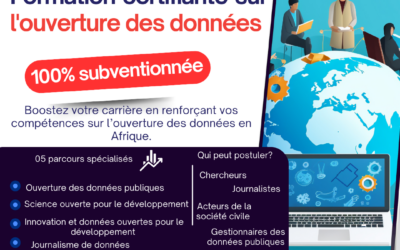 Appel à candidatures: formation gratuite et certifiante sur l’ouverture des données