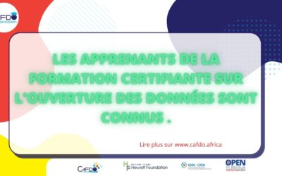 Certification en ouverture des données: félicitations aux candidats retenus !