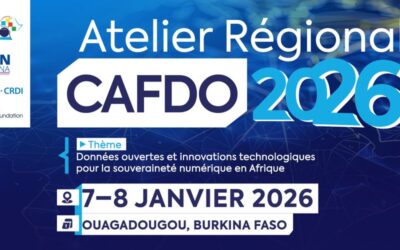 Atelier régional CAFDO 2026 : “Données ouvertes et innovations technologiques au service de la souveraineté numérique en Afrique”.